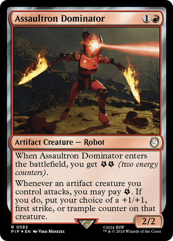 {R} Assaultron Dominator (Surge Foil) [Fallout][PIP 582]
