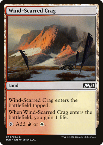 {C} Wind-Scarred Crag [Core Set 2021][M21 259]