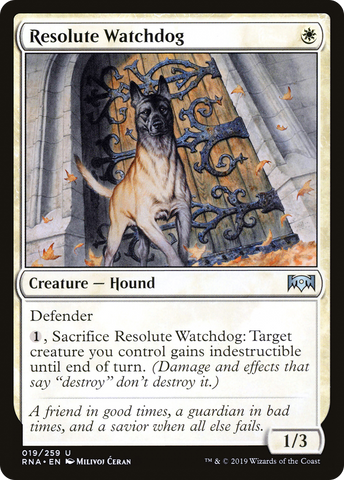 {C} Resolute Watchdog [Ravnica Allegiance][RNA 019]