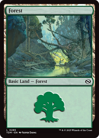 {B} Forest (0285) [Tarkir: Dragonstorm][TDM 285]
