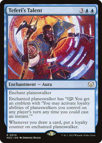 {R} Teferi's Talent [March of the Machine Commander][MOC 074]