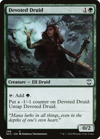 {C} Devoted Druid [Streets of New Capenna Commander][NCC 286]