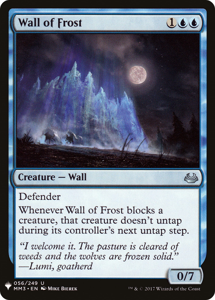 {C} Wall of Frost [Mystery Booster][LS MM3 056]