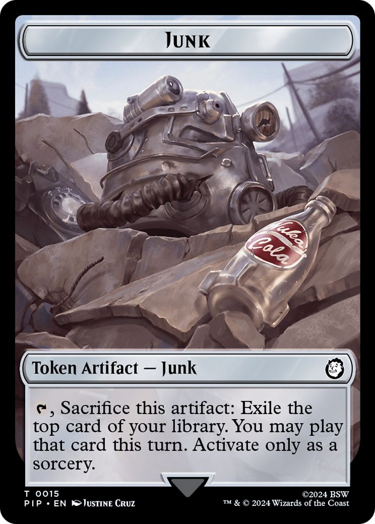 {T} Junk // Clue Double-Sided Token [Fallout Tokens][TPIP 15//11]