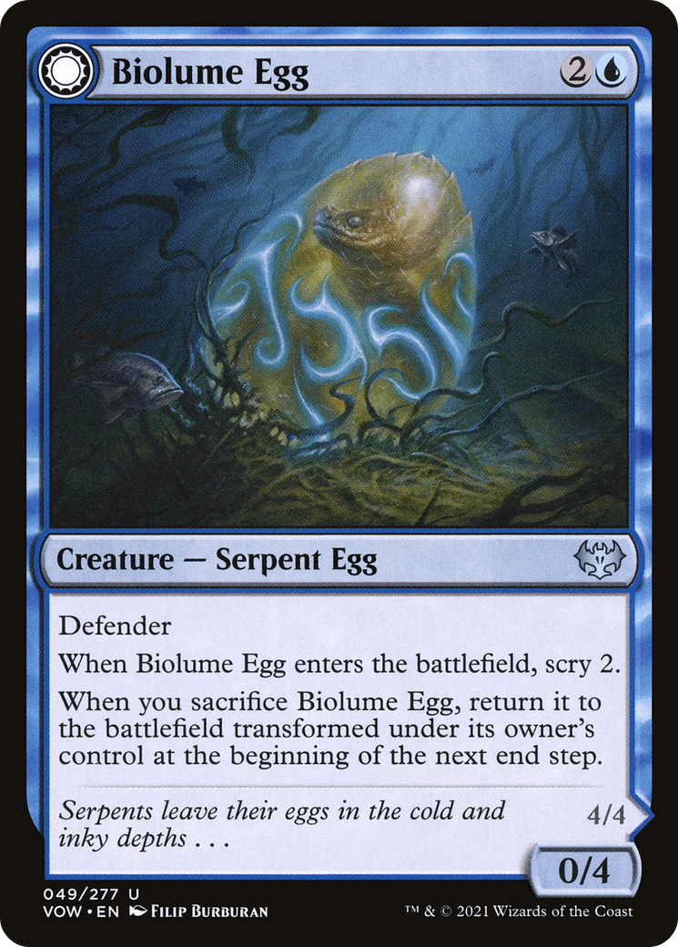 {C} Biolume Egg // Biolume Serpent [Innistrad: Crimson Vow][VOW 049]