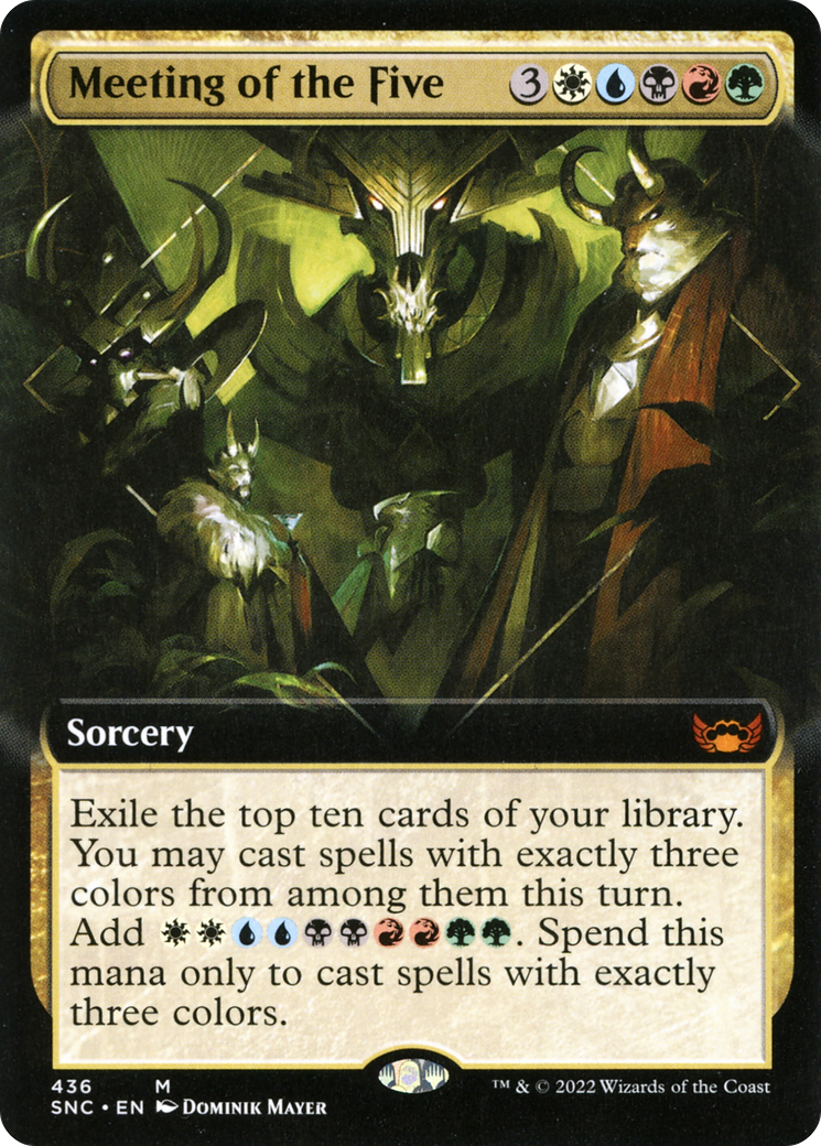 {R} Meeting of the Five (Extended Art) [Streets of New Capenna][SNC 436]