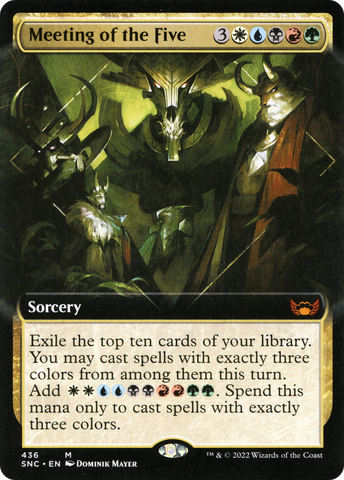 {R} Meeting of the Five (Extended Art) [Streets of New Capenna][SNC 436]