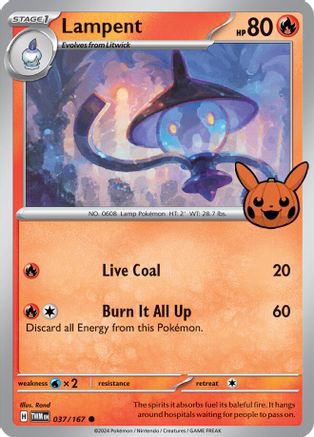 [PKM] Lampent (037/167) [Trick or Trade]