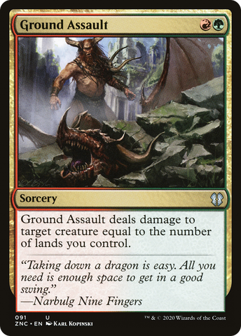 {C} Ground Assault [Zendikar Rising Commander][ZNC 091]