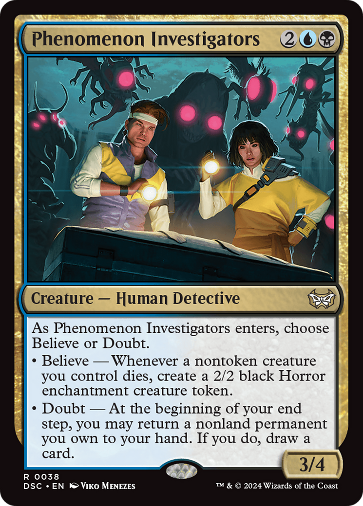 {R} Phenomenon Investigators [Duskmourn: House of Horror Commander][DSC 038]