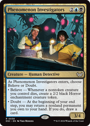 {R} Phenomenon Investigators [Duskmourn: House of Horror Commander][DSC 038]