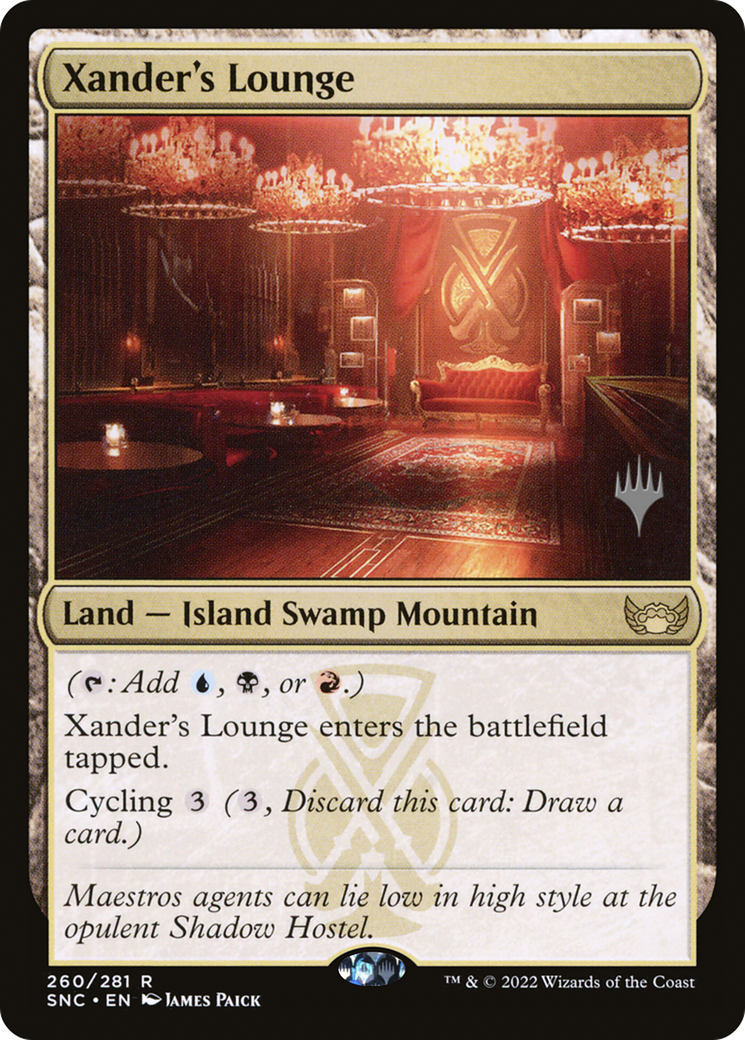{R} Xander's Lounge (Promo Pack) [Streets of New Capenna Promos][PP SNC 260]