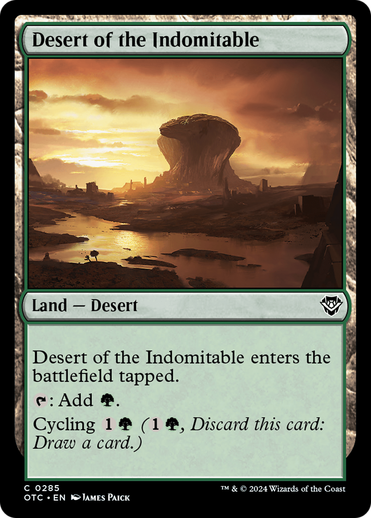 {C} Desert of the Indomitable [Outlaws of Thunder Junction Commander][OTC 285]