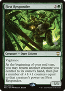 {R} First Responder (Promo Pack) [Streets of New Capenna Commander Promos][PP NCC 060]