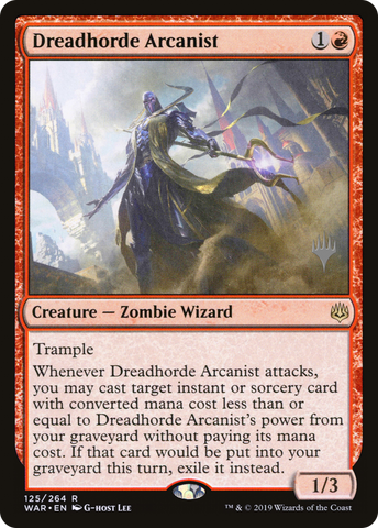 {R} Dreadhorde Arcanist (Promo Pack) [War of the Spark Promos][PP WAR 125]