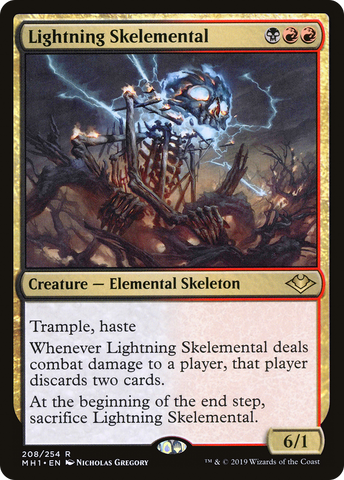 {R} Lightning Skelemental [Modern Horizons][MH1 208]