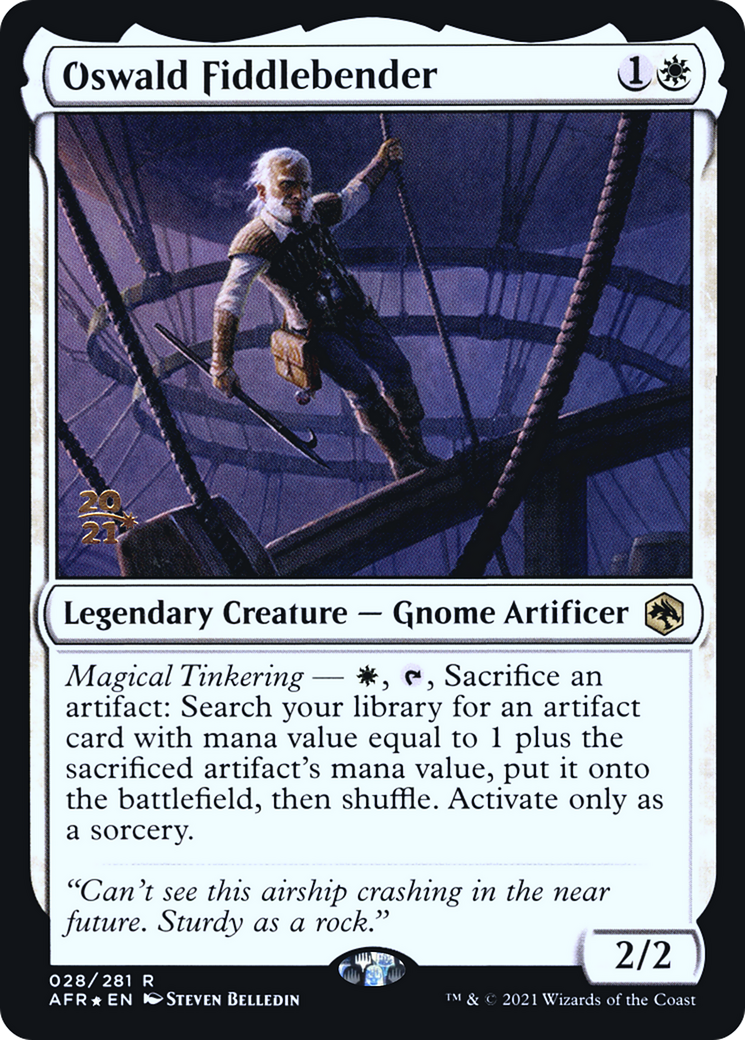 {R} Oswald Fiddlebender [Dungeons & Dragons: Adventures in the Forgotten Realms Prerelease Promos][PR AFR 028]