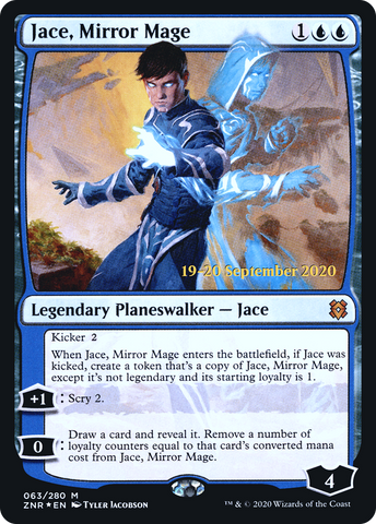 {R} Jace, Mirror Mage [Zendikar Rising Prerelease Promos][PR ZNR 063]