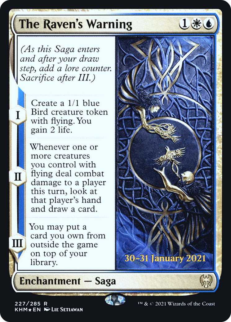 {R} The Raven's Warning [Kaldheim Prerelease Promos][PR KHM 227]