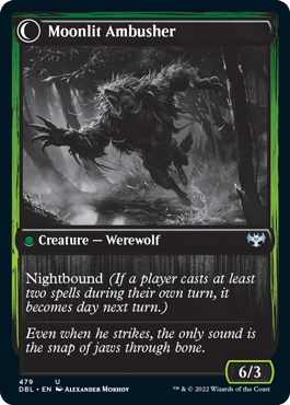 {C} Oakshade Stalker // Moonlit Ambusher [Innistrad: Double Feature][DBL 479]