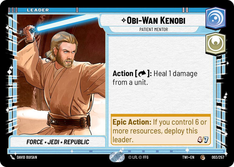 {SW-LD}Obi-Wan Kenobi - Patient Mentor (003/257) [Twilight of the Republic]