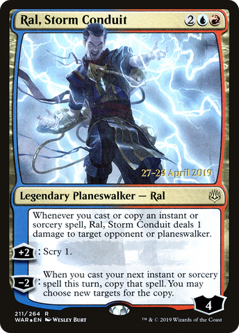 {R} Ral, Storm Conduit [War of the Spark Prerelease Promos][PR WAR 211]