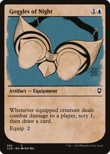 {C} Goggles of Night (Showcase) [Commander Legends: Battle for Baldur's Gate][CLB 384]