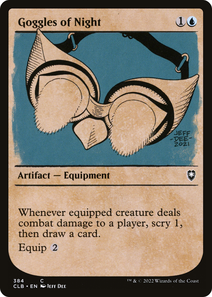 {C} Goggles of Night (Showcase) [Commander Legends: Battle for Baldur's Gate][CLB 384]