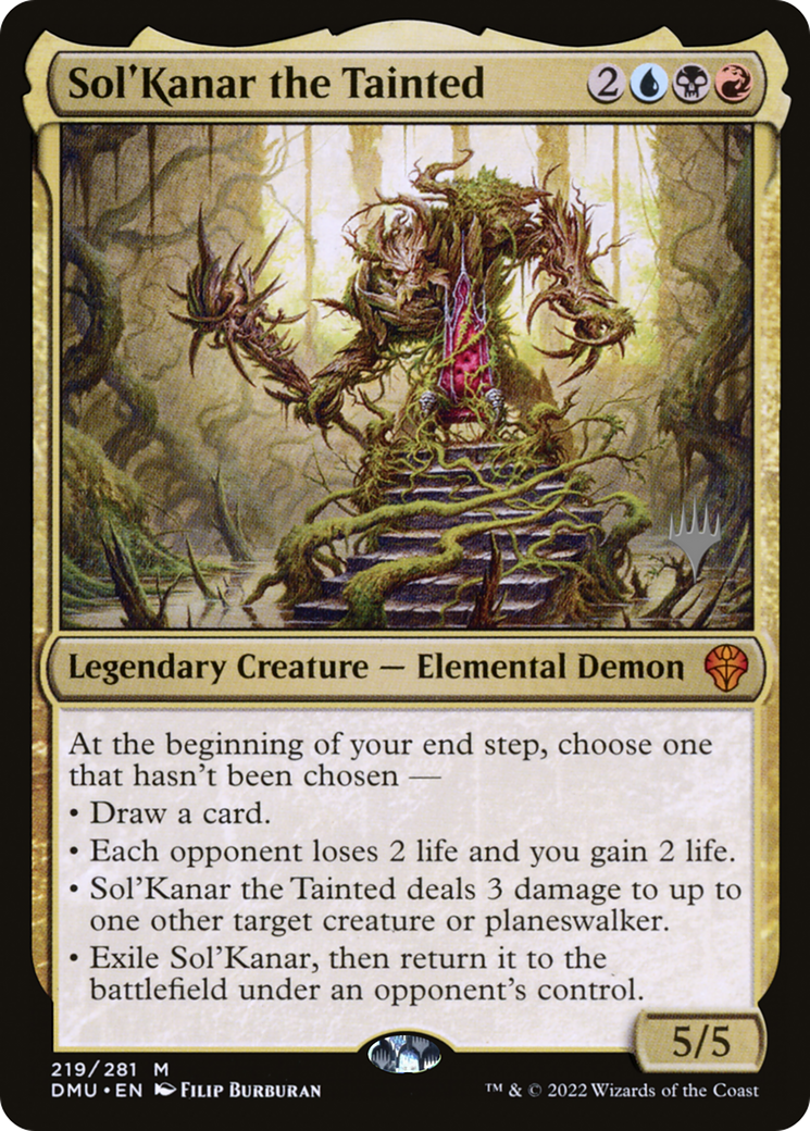 {R} Sol'Kanar the Tainted (Promo Pack) [Dominaria United Promos][PP DMU 219]