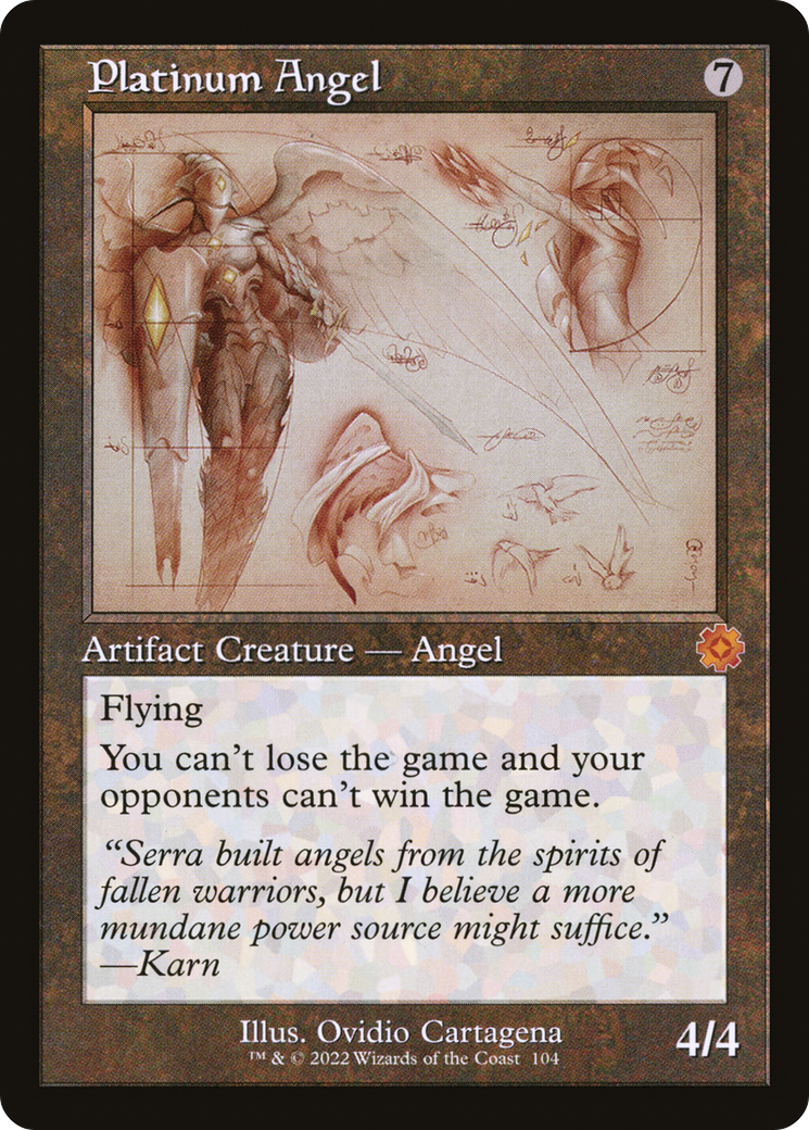 {R} Platinum Angel (Retro Schematic) [The Brothers' War Retro Artifacts][BRR 104]