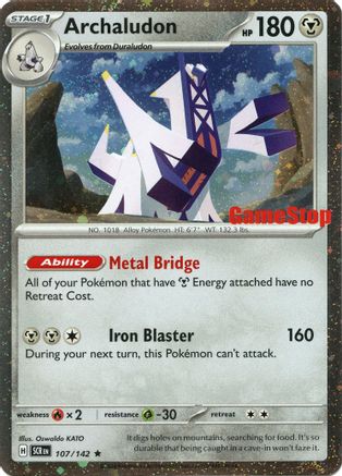 [PKM] Archaludon (107/142) (Cosmos Holo - GameStop Exclusive) [Miscellaneous Cards]