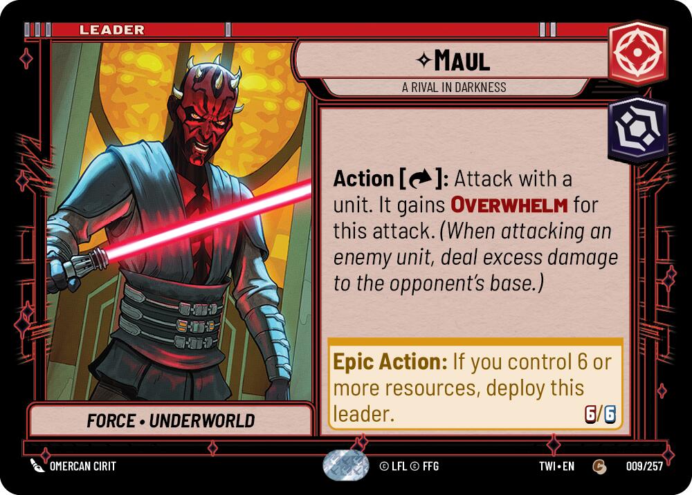 {SW-LD}Maul - A Rival in Darkness (009/257) [Twilight of the Republic]