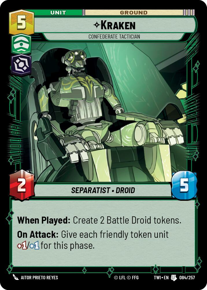 {SW-C}Kraken - Confederate Tactician (084/257) [Twilight of the Republic]