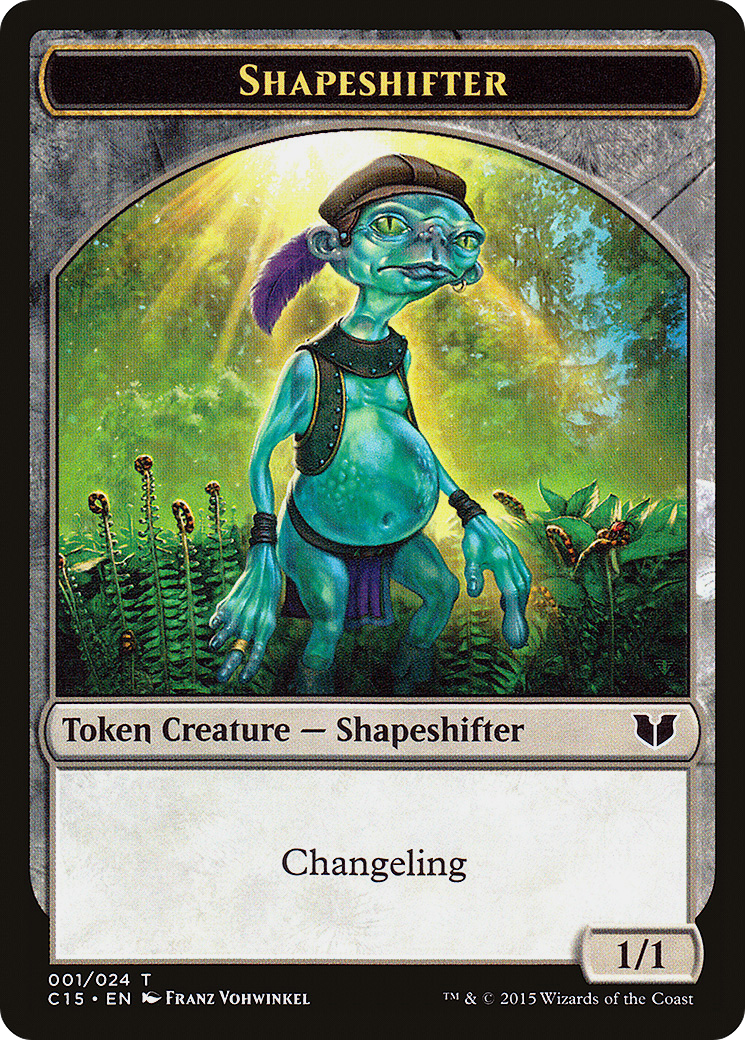 {T} Shapeshifter // Shapeshifter Double-Sided Token [Commander 2015 Tokens][TC15 001]