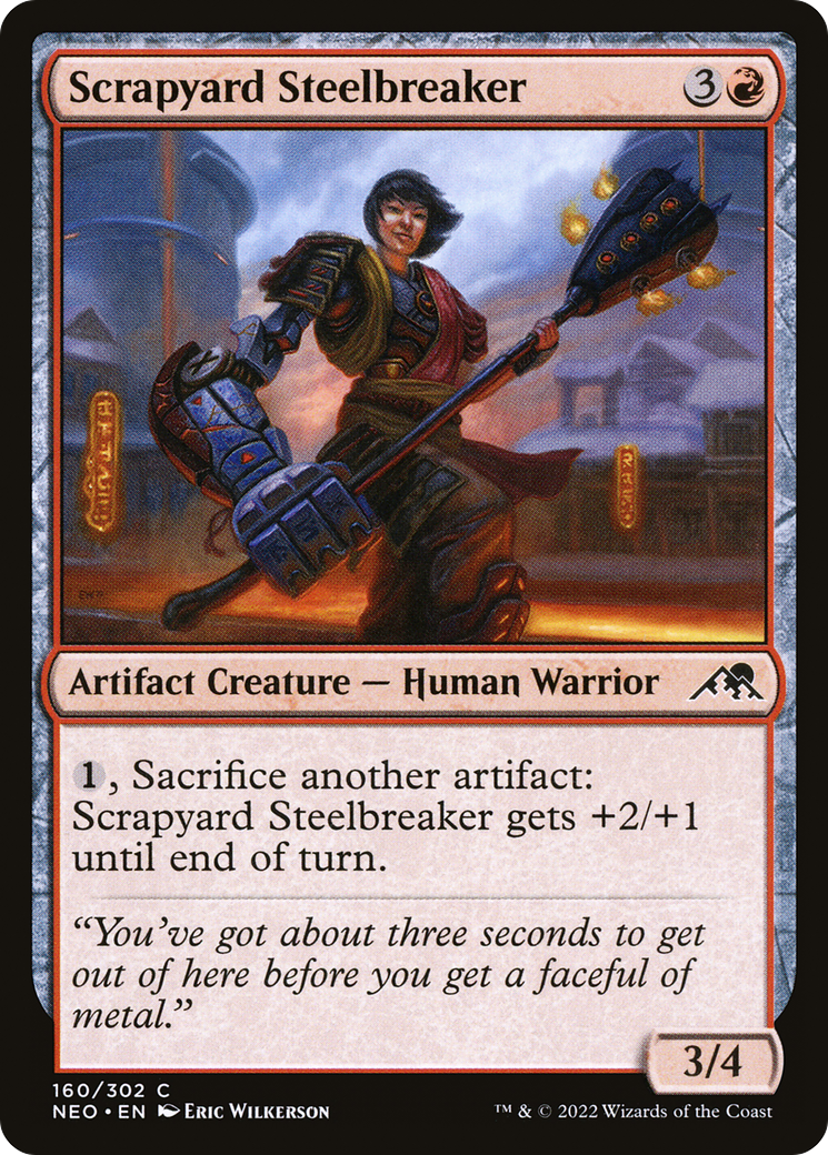 {C} Scrapyard Steelbreaker [Kamigawa: Neon Dynasty][NEO 160]
