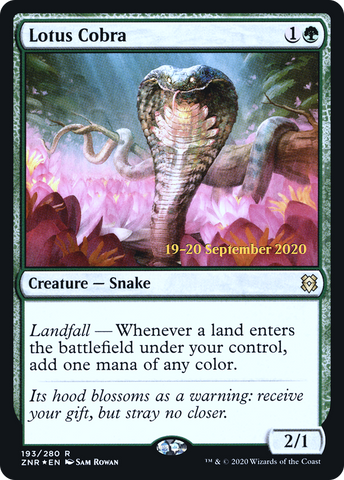 {R} Lotus Cobra [Zendikar Rising Prerelease Promos][PR ZNR 193]