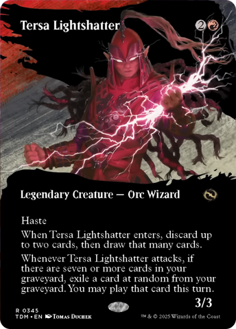 {@R} Tersa Lightshatter (Borderless) [Tarkir: Dragonstorm][TDM 345]