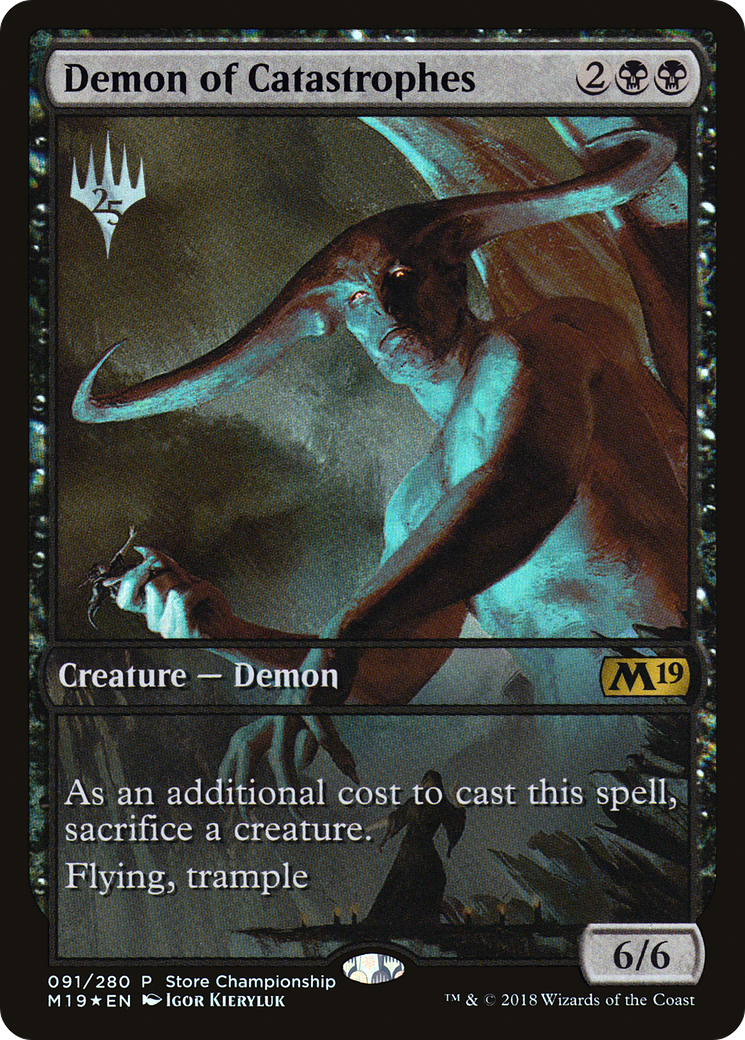 {R} Demon of Catastrophes (Store Championship) [Core Set 2019 Promos][PA M19 091]