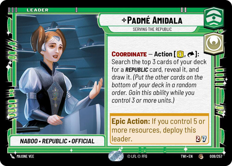 {SW-LD}Padme Amidala - Serving the Republic (008/257) [Twilight of the Republic]