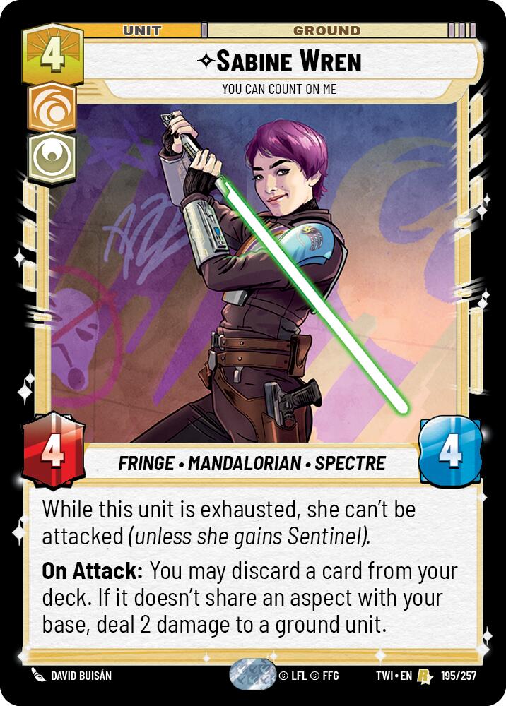 {SW-R}Sabine Wren - You Can Count On Me (195/257) [Twilight of the Republic]