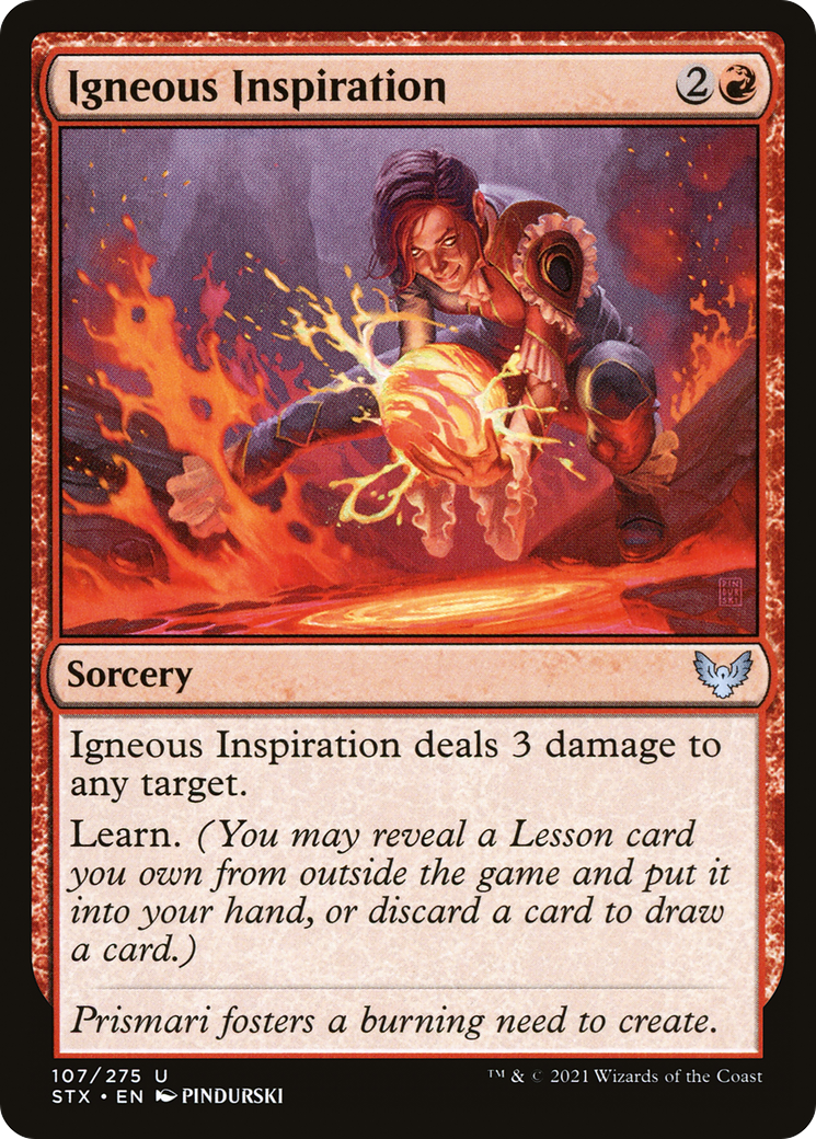 {C} Igneous Inspiration [Strixhaven: School of Mages][STX 107]