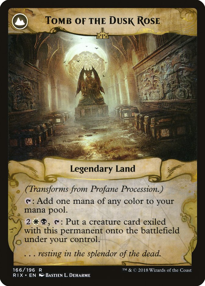 {R} Profane Procession // Tomb of the Dusk Rose [Rivals of Ixalan][RIX 166] - Misty Mountain Games