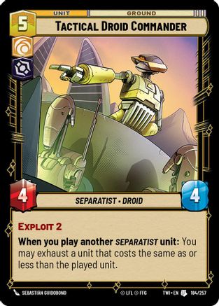 {SW-C}Tactical Droid Commander (184/257) [Twilight of the Republic]