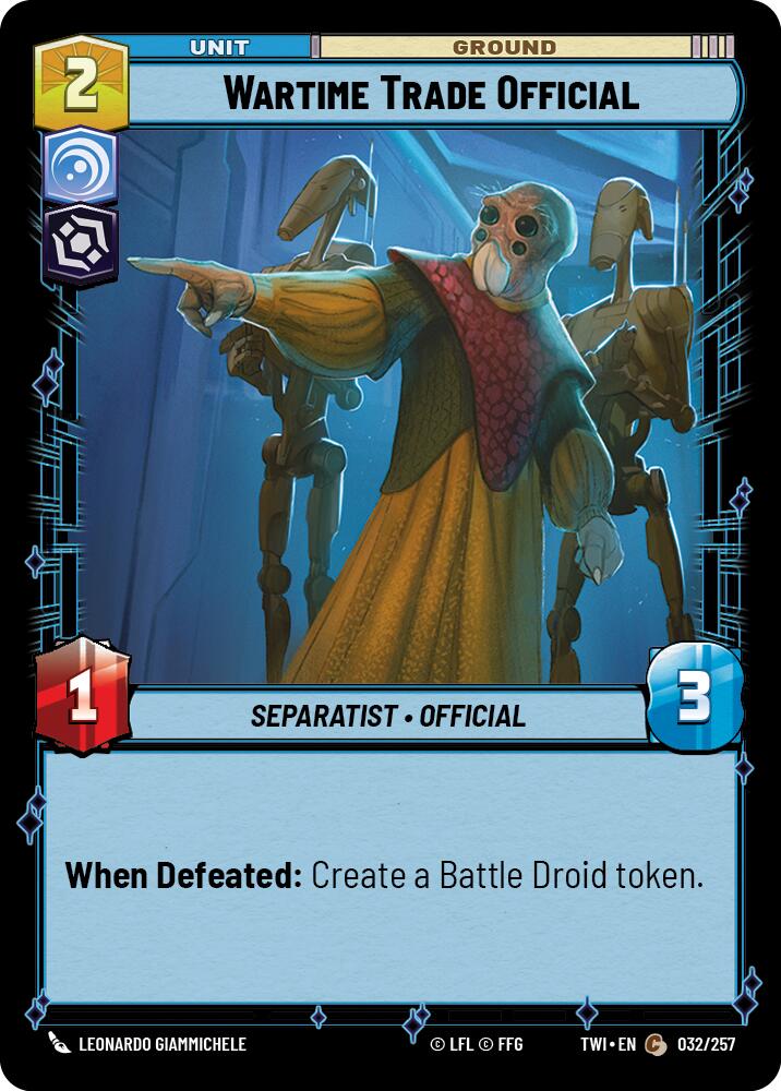 {SW-C}Wartime Trade Official (032/257) [Twilight of the Republic]