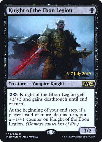 {R} Knight of the Ebon Legion [Core Set 2020 Prerelease Promos][PR M20 105]