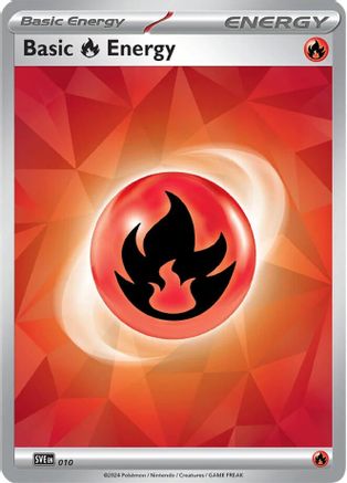 [PKM BE] Basic Fire Energy (010)(Holo) [Scarlet & Violet: Stellar Crown]
