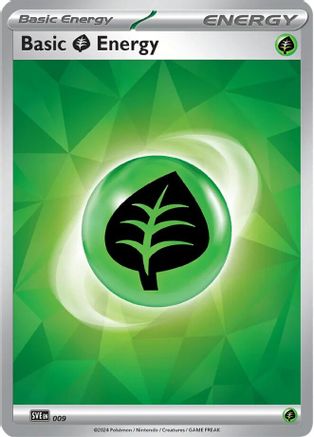 [PKM BE] Basic Grass Energy (009)(Holo) [Scarlet & Violet: Stellar Crown]