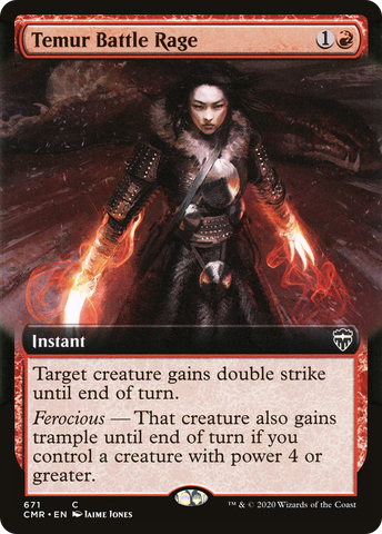 {C} Temur Battle Rage (Extended Art) [Commander Legends][CMR 671]