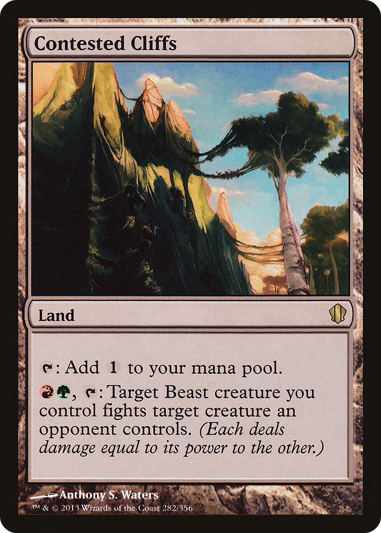 {R} Contested Cliffs [Commander 2013][C13 282] - Misty Mountain Games