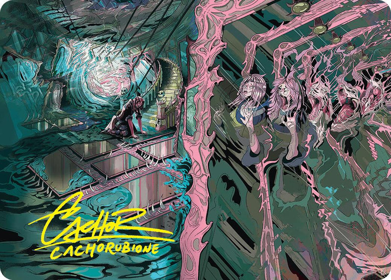 {A} Mirror Room // Fractured Realm Art Card (Gold-Stamped Signature) [Duskmourn: House of Horror Art Series][GS ADSK 036]